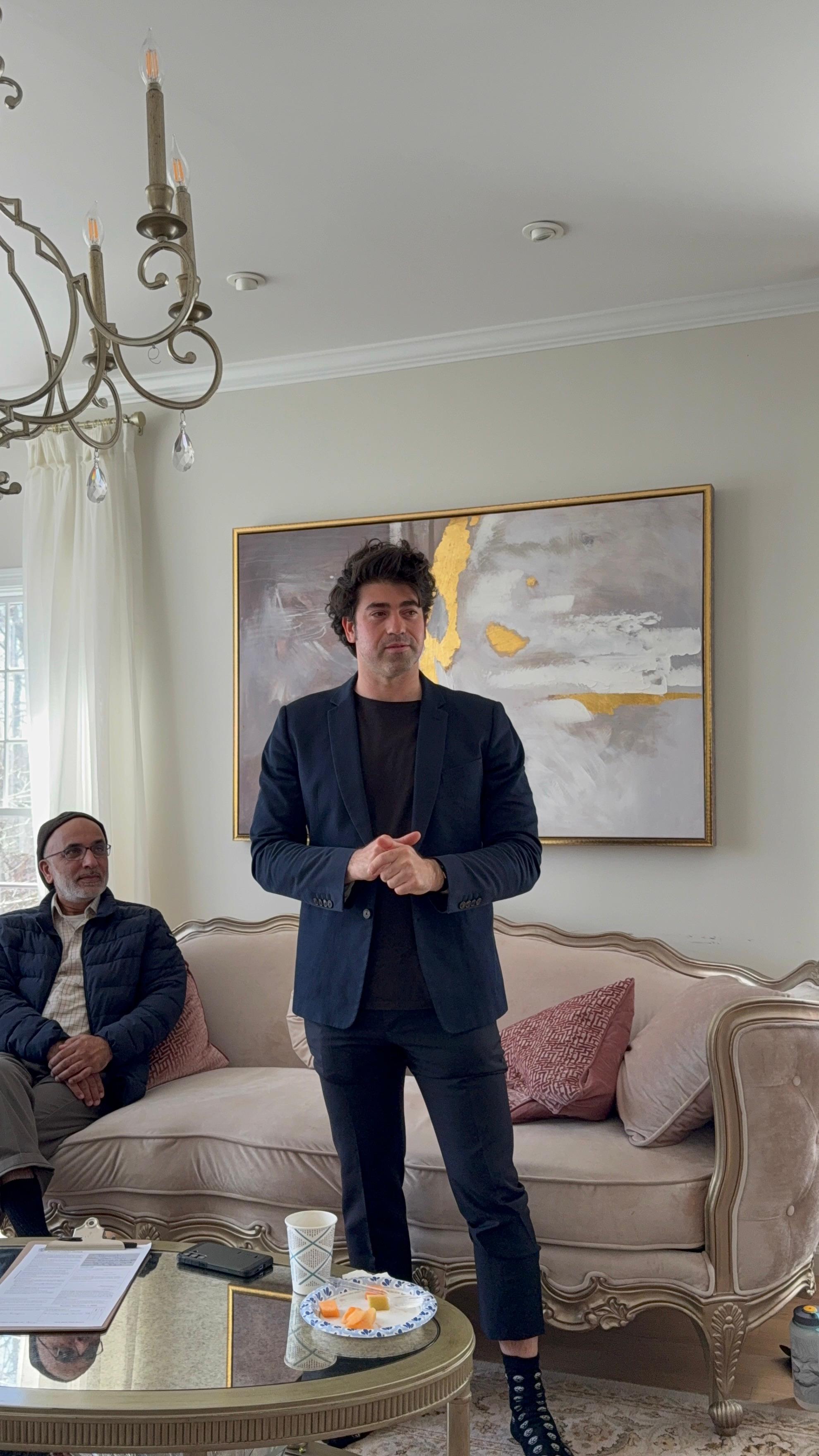 Jason Poulos on the campaign trail